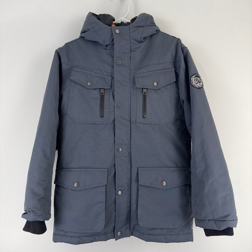 Diesel blue coat lined with‎ a removable vest